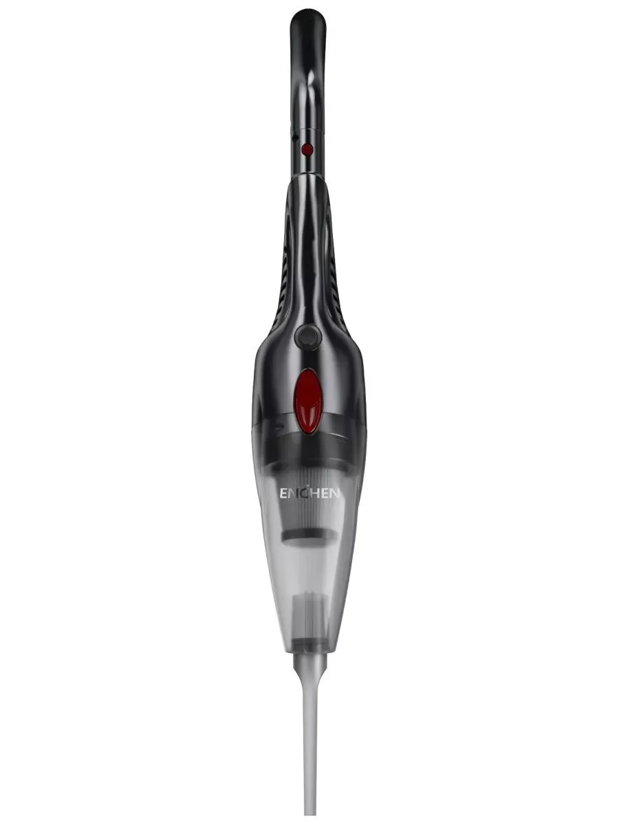 Черный пылесос вертикальный Enchen Vacuum Cleaner V1 для сухой уборки с контейнером для пыли