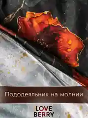 Алый постельное белье из перкаля, простыня на резинке, наволочка-трансформер