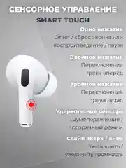Беспроводные наушники Pods Pro 2, с шумоподавлением и прозрачностью