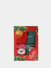 Алый набор  кухонных полотенец 2 шт