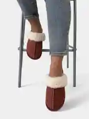 Бордовый тапочки домашние, женские, мужские