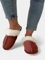 Бордовый тапочки домашние, женские, мужские