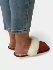 Бордовый тапочки домашние, женские, мужские