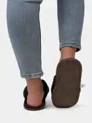 Серый тапочки домашние, женские, мужские, меховые