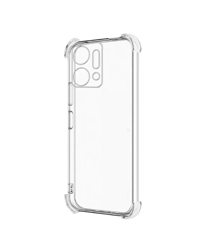 Чехол для Honor X7A, X7 A, Хонор Х7А с усиленными углами, силиконовый, прозрачный