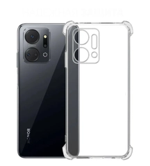 Чехол для Honor X7A, X7 A, Хонор Х7А с усиленными углами, силиконовый, прозрачный