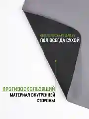 Белый коврик под миску для кошек и собак 40х60 см влаговпитывающий, противоскользящий