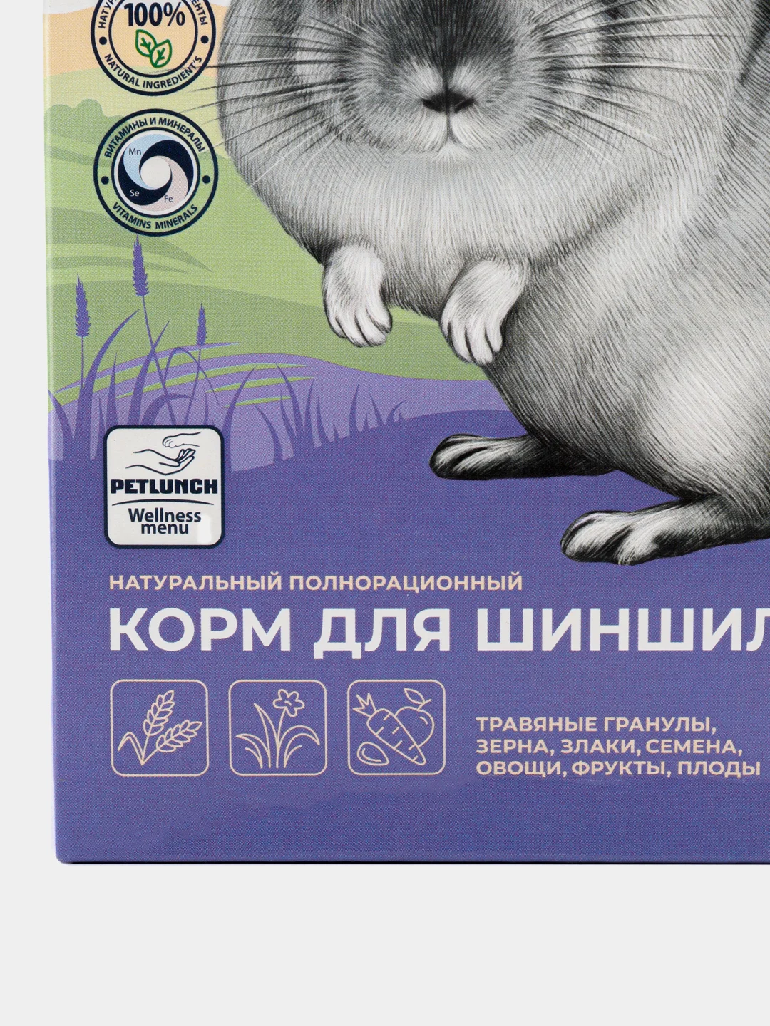 Petlunch Wellness menu полнорационный корм для шиншил 400гр
