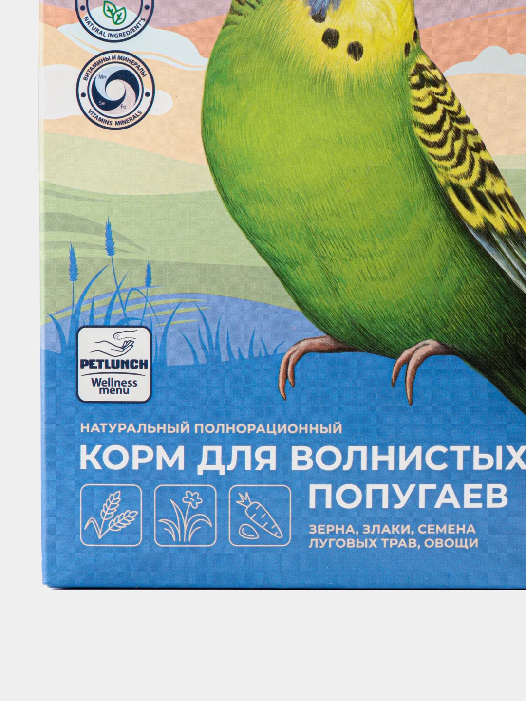 Petlunch Welness menu полнорационный корм для волнистых попугаев 500 гр