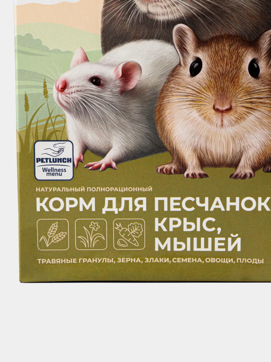 Petlunch Wellness menu полнорационный корм для крыс и мышей 400гр