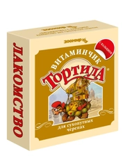 Лакомство для сухопутных черепах ТОРТИЛА "Витаминчик", с кальцием, 50 г