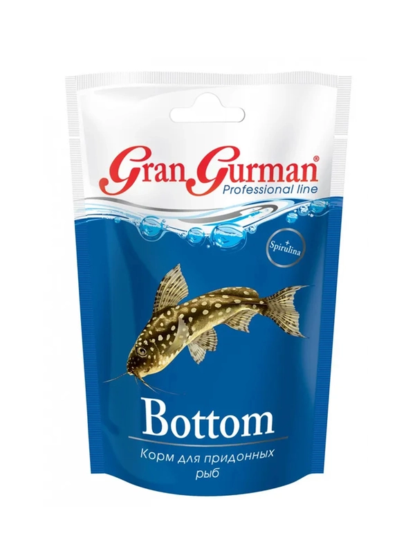 Гранулированный корм для придонных рыб Gran Gurman "Bottom", пакет, 25 г