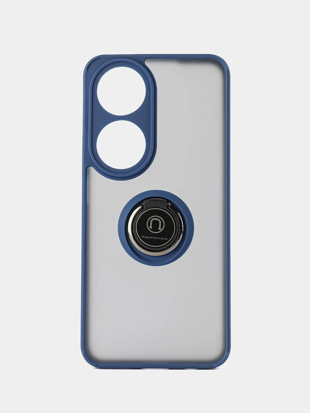 Синий чехол противоударный HONOR X7B (Хонор Икс 7Б), с металлической подставкой кольцом