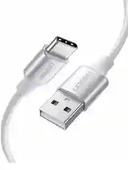 Кабель Ugreen US288 (60131) USB-A 2.0 to USB-C Cable Nickel Plating Aluminum  1m  White