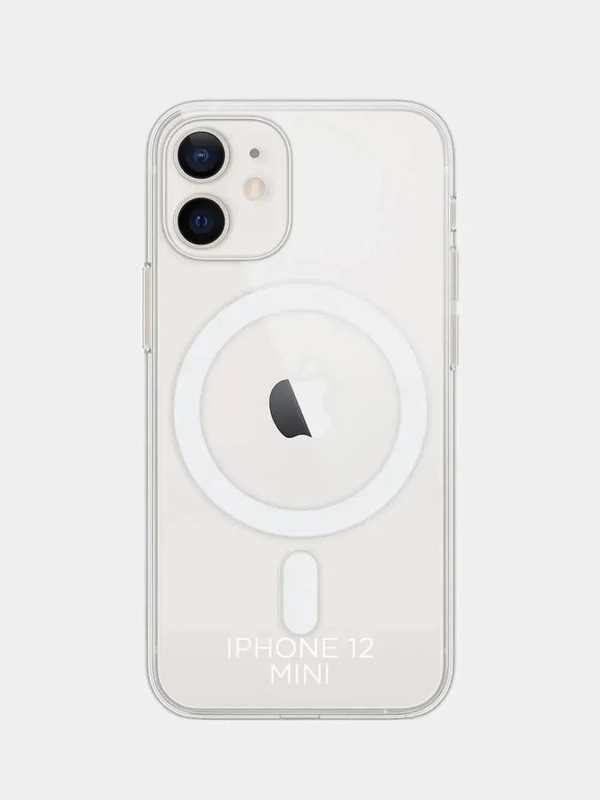 Чехол силиконовый MagSafe для iPhone 11 / 12/ 13/ 14 / 15, прозрачный