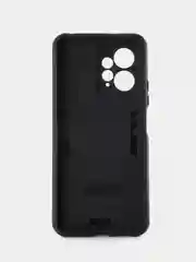 Синий чехол Xiaomi Redmi Note 12 4G противоударный, с металлической подставкой кольцом