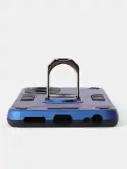 Синий чехол для Realme C67 (Реалми С67) противоударный, с металлической подставкой кольцом