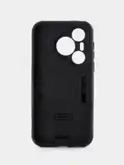 Синий чехол противоударный Huawei Pura 70 (Хуавей Pura 70), с металлической подставкой кольцом