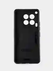 Синий чехол противоударный Tecno Camon 30 4G (Техно Камон 30),с металлической подставкой кольцом