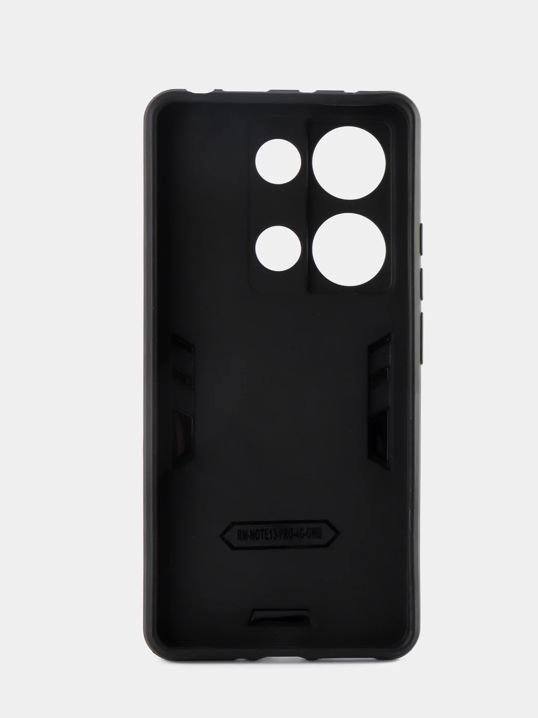 Синий чехол Xiaomi Redmi Note 13 Pro 4G/Poco M6 Pro 4G противоударный с подставкой кольцом