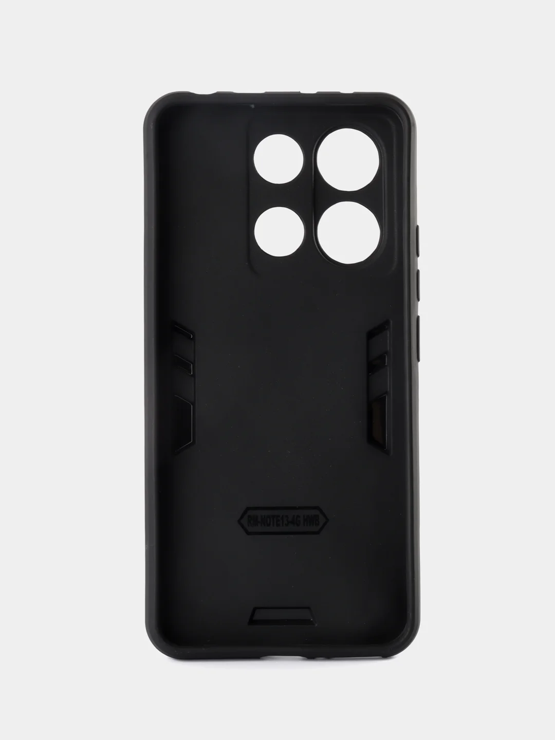 Синий чехол Xiaomi Redmi Note 13 4G противоударный, с металлической подставкой кольцом