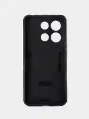 Синий чехол Xiaomi Redmi Note 13 4G противоударный, с металлической подставкой кольцом