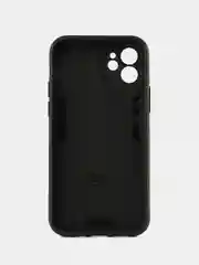 Синий чехол iPhone 12 (Айфон 12) противоударный, с металлической подставкой кольцом
