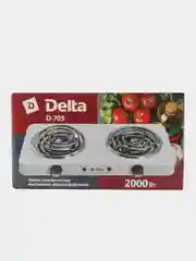 Эл.плита DELTA D-705 2-конф спираль белая