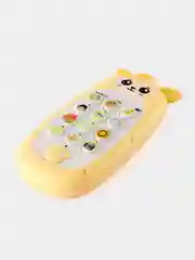 Желтый детский музыкальный телефон / развивающий телефончик
