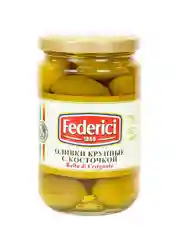 Оливки крупные с косточкой FEDERICI “Bella di cerignola”, 300г