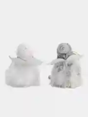 Серый новогодние елочные игрушки Феи набор на елку 2 шт