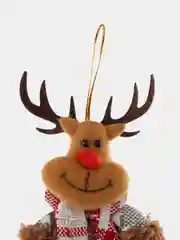 Новогодняя игрушка на елку мягкая из ткани подвесная