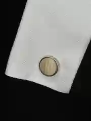 Запонки NEON со вставкой из ткани