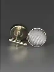 Запонки NEON со вставкой из ткани