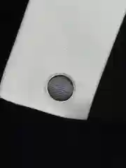 Запонки NEON со вставкой из ткани