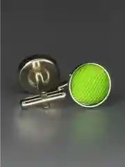 Запонки NEON со вставкой из ткани