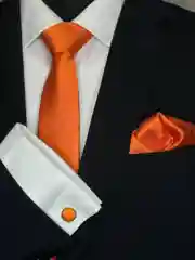 Запонки NEON со вставкой из ткани