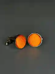 Запонки NEON со вставкой из ткани