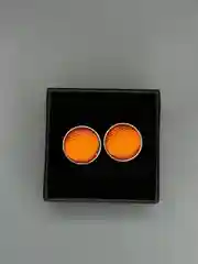 Запонки NEON со вставкой из ткани