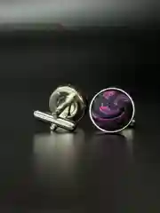 Запонки со вставкой из ткани