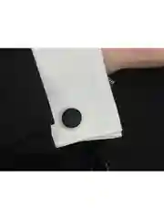 Запонки со вставкой из ткани