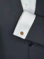 Запонки со вставкой из ткани