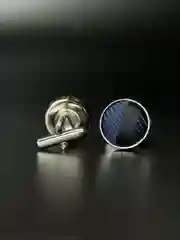 Запонки со вставкой из ткани