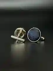 Запонки со вставкой из ткани