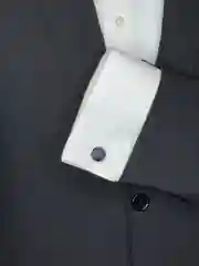 Запонки со вставкой из ткани