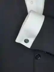 Запонки со вставкой из ткани