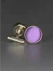 Запонки NEON со вставкой из ткани