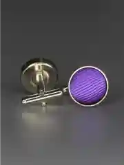 Запонки NEON со вставкой из ткани