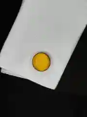 Запонки NEON со вставкой из ткани
