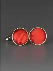 Запонки NEON со вставкой из ткани